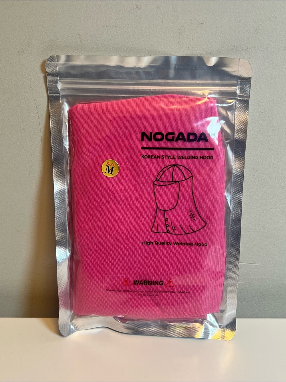 NOGADA Korean Style Welding Hood - Bright Pink